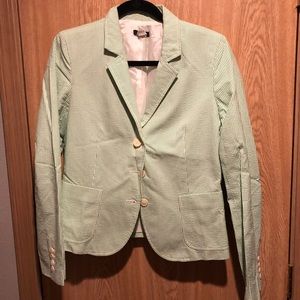 J Crew seersucker blazer